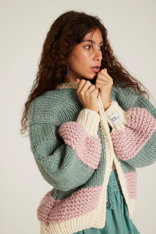 Green Wool Coat, Colorful Cardigan for Women, Warm Sweater for Women, Oversized Sweater, Fall apparel