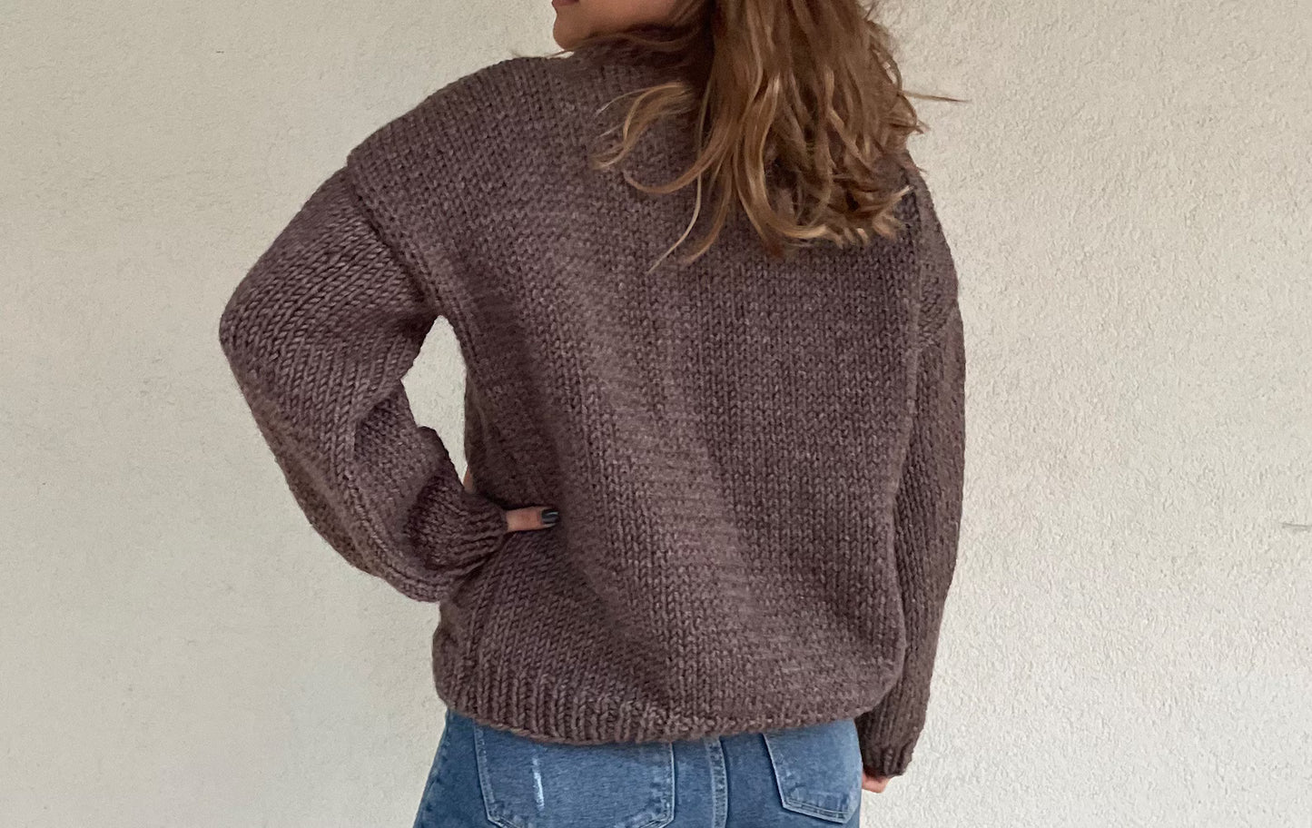 Handmade Knitted Sweater – Custom Size – Many Color Options