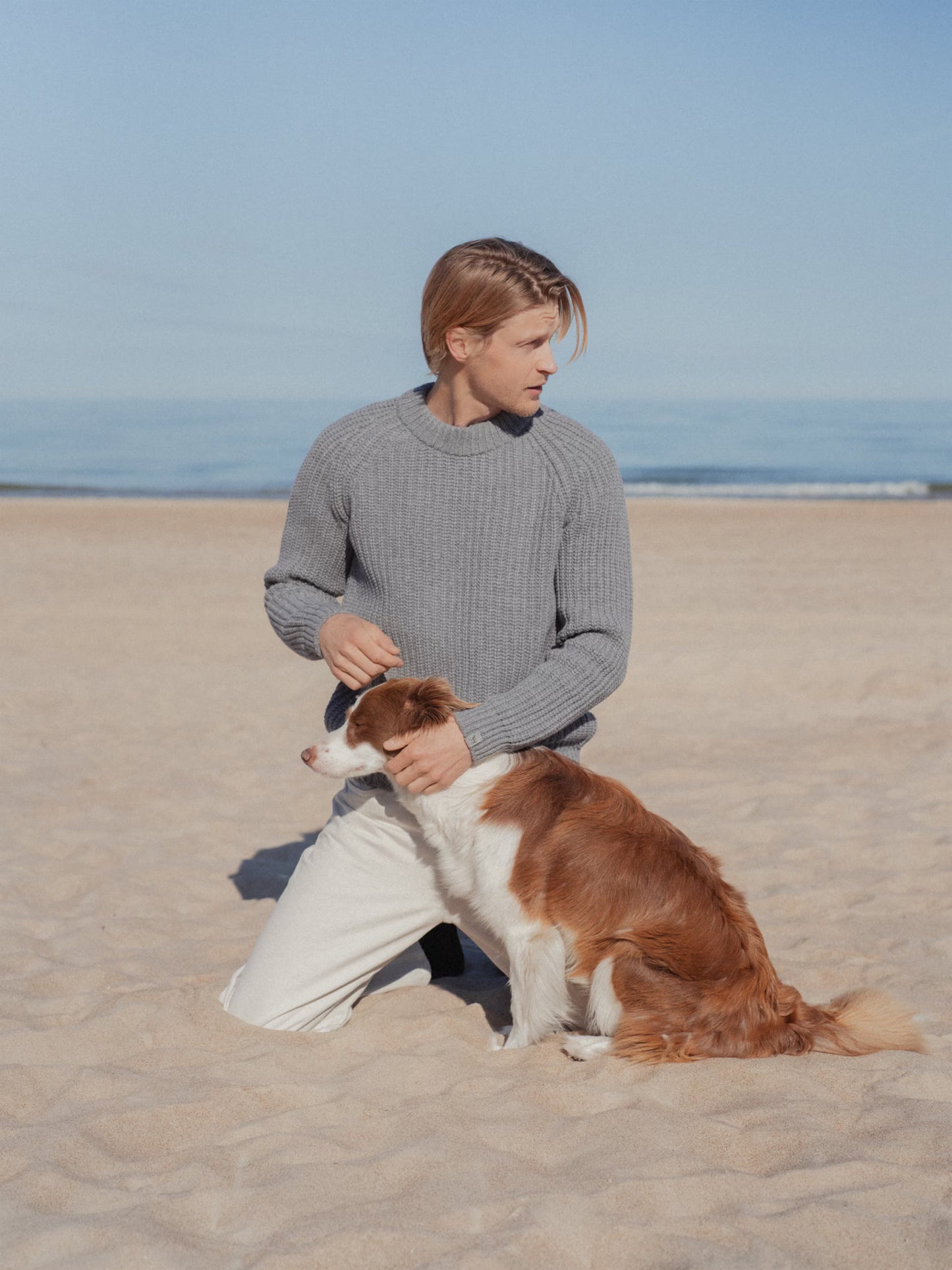 Classic Men Pullover Sweater, Black Wool Sweater Crew Neck for Men, Scandinavian Style Winter Jumper, Merino Wool Pullover / TORO