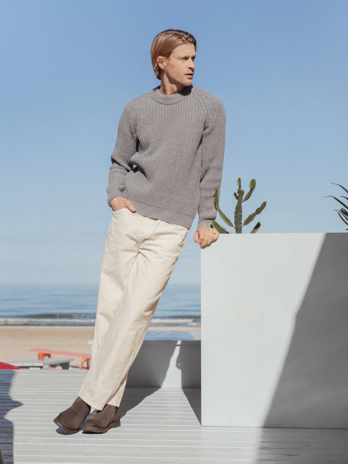 Classic Men Pullover Sweater, Black Wool Sweater Crew Neck for Men, Scandinavian Style Winter Jumper, Merino Wool Pullover / TORO