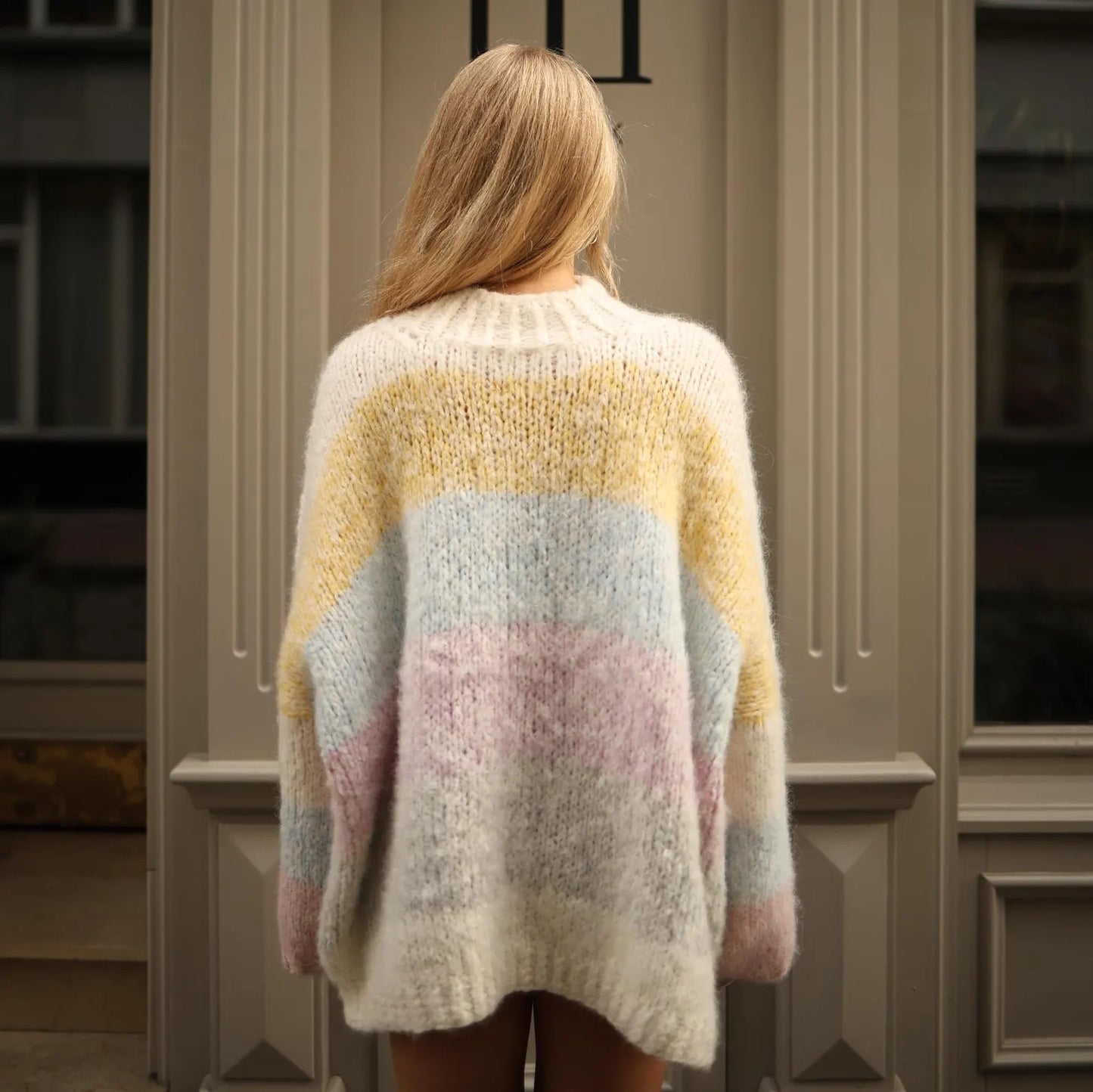 Handmade Sweater Alpaca Unicorn: Balloon Sleeves, Cold Weather Wear, Pullover Handge