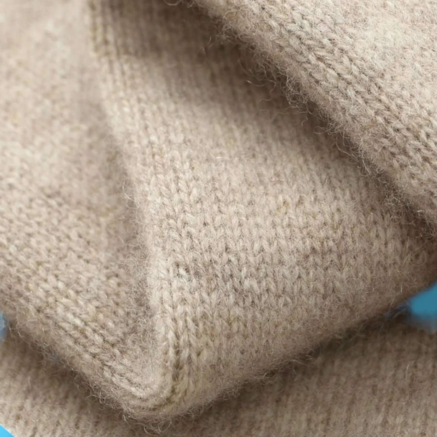 100% Merino Wool Men's Sweater, Cashmere Knit Long Sleeve Top, Mock Collar Zip Cardigan, Thick Winter Warm Outerwear, Winter Clothing